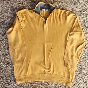 Old Navy Men's Mustard Zip-Up Sweater